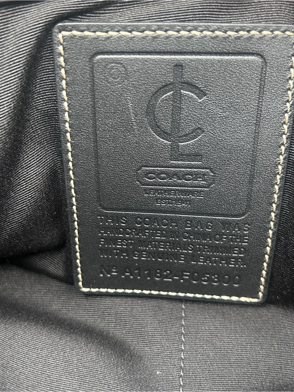 Coach Gray & Black Leather Trim Messenger Bag • Crossbody Laptop Satchel •